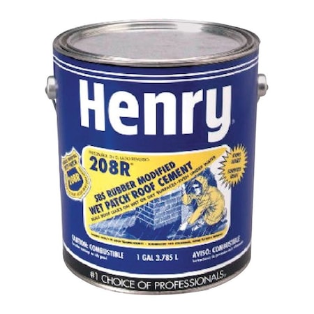 Wet Patch Henry Smooth Black Asphalt All-Weather Roof Cement 1 gal HE208R042